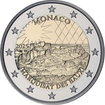 2 EURO Monako 2025 - Markízstvo Baux - Proof