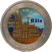2 EURO Nemecko 2011 - Spolková krajina Nordrhein-Westfalen - kolorovaná