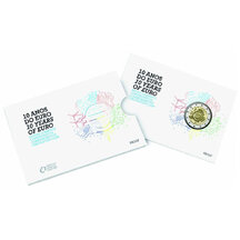 2 EURO Portugalsko 2012 - 10. rokov Euro meny - Proof