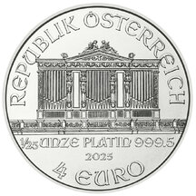 4 EURO Rakúsko - Wiener Philharmoniker - Platina