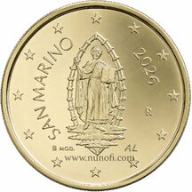 50 Cent - obehová minca San Maríno 2026