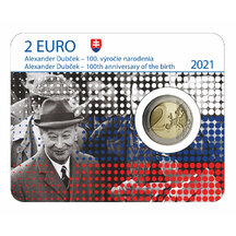 2 € Slovensko 2021 - Alexander Dubček - coincard