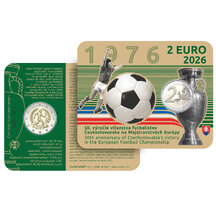 2 EURO Slovensko 2026 - Víťazstvo futbalistov ČSR na ME - coincard