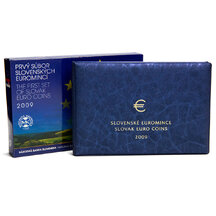 Sada obehových EURO mincí proof SR 2009