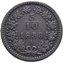 5/10 Grajciar František Jozef I.1858 A