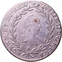 20 Grajciar Jozef II.1787 B