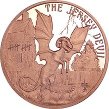 Medená minca Jersey Devil 1 Unca