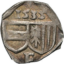 1 Fenig Ferdinand I. 1535 Linz