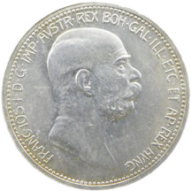 1 Koruna František Jozef I. 1908 - Jubileum