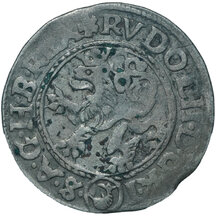 Biely groš Rudolf II. 1579 Jáchymov