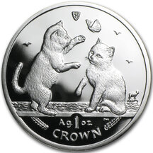 1 Crown Isle of Man 2004 - Tonkinská mačka - Proof