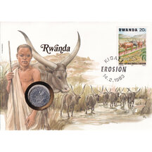 Numizmatická obálka Rwanda 1970