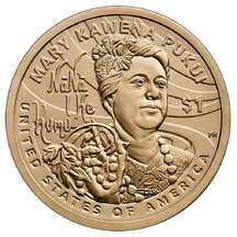 1 dolár USA 2025 - Native American - Mary Kawena Pukui