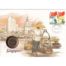 Numizmatická obálka Singapur 1988