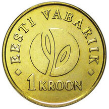 1 Kroon Estónsko 2008 - Republika