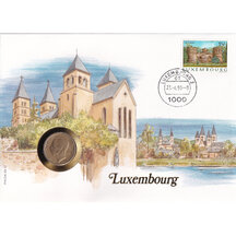 Numizmatická obálka Luxembursko 1986