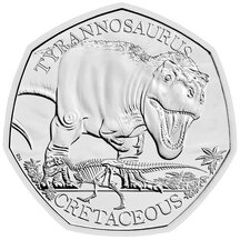 50 Pence Veľká Británia 2024 - Tyrannosaurus
