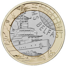 2 Pounds Veľká Británia 2025 - HMS Belfast