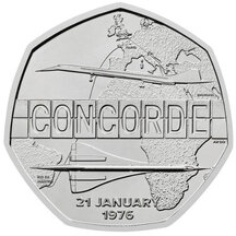 50 Pence Veľká Británia 2026 - Concorde