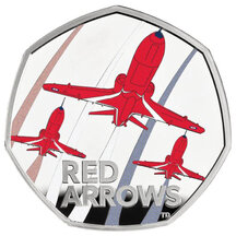 50 Pence Veľká Británia 2025 - Red Arrows - Proof