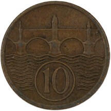 10 Halier Československo 1932
