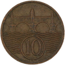 10 Halier Československo 1937