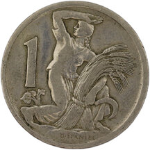 1 Koruna Československo 1922