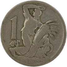 1 Koruna Československo 1922