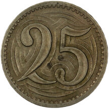 25 Halier Československo 1933