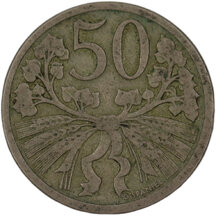 50 Halier Československo 1921