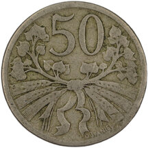 50 Halier Československo 1922