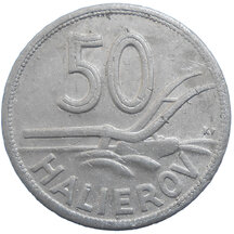 50 Halier Slovensko 1943