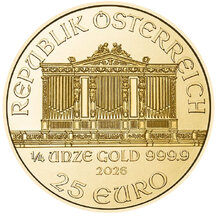 25 EURO Rakúsko 2026 - Wiener Philharmoniker