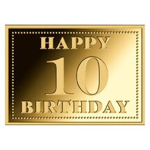 3000 Francs Čad  - Happy 10th Birthday