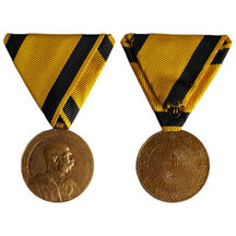 Medaila František Jozef I. - 40 ročné verné služby 1908