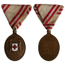 Medaila František Jozef I. - Červený kríž 1914 (AE)