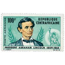 Známka Stredoafrická republika 1965 - Abraham Lincoln
