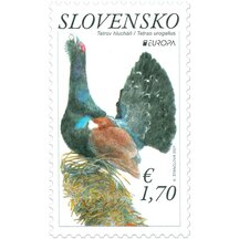 Známka Slovensko 2021 - Tetrov hlucháň