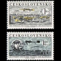 Séria známok Československo 1959 - Letecké J. Kašpar