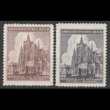 Séria známok Protektorát Čechy a Morava 1944 - Chrám Sv. Víta