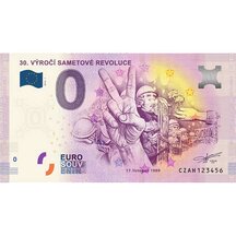 0 Euro Souvenir Česko 2019 - 30. výročí Sametové revoluce