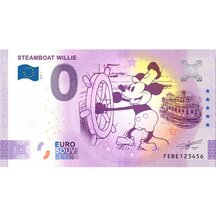 0 Euro Souvenir Malta 2024 - Steamboat Willie