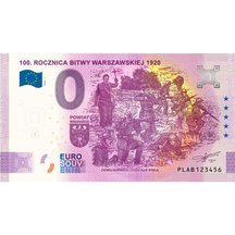 0 Euro Souvenir Poľsko 2020 - 100. Rocznica Bitwy Warszawskiej 1920