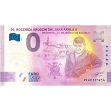 0 Euro Souvenir Poľsko 2020 - 100. Rocznica Urodzin Św. Jana Pawła II. - Anniversary