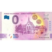 0 Euro Souvenir Poľsko 2021 - Powiat Raciborski - Zamek Piastowski