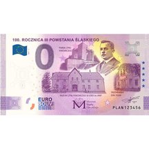 0 Euro Souvenir Poľsko 2021 - Rocznica III Powstania Śląskiego