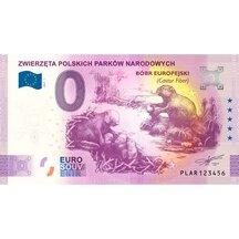 0 Euro Souvenir Poľsko 2021 - Zwierzęta polskich parków 1