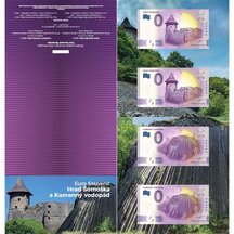0 Euro Souvenir Slovensko 2021 - Hrad Šomoška a Kamenný vodopád - Folder