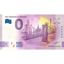 0 Euro Souvenir USA 2023 - NYC Brooklyn Bridge