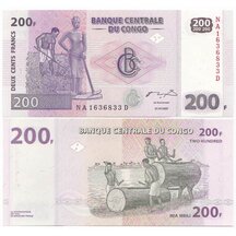 200 Francs 2007 Kongo